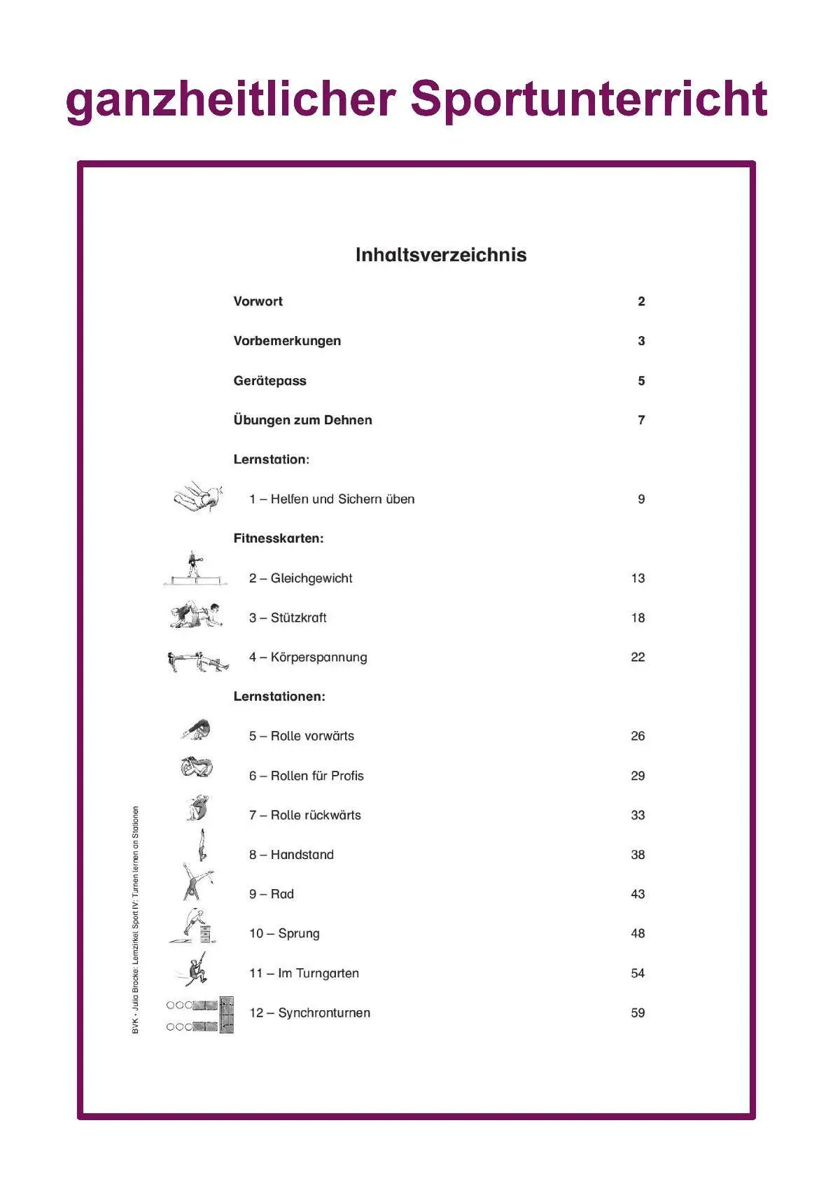 Bild: 9783938458600 | Lernzirkel Sport 04 | Turnen lernen an Stationen - 1. - 4 Klasse