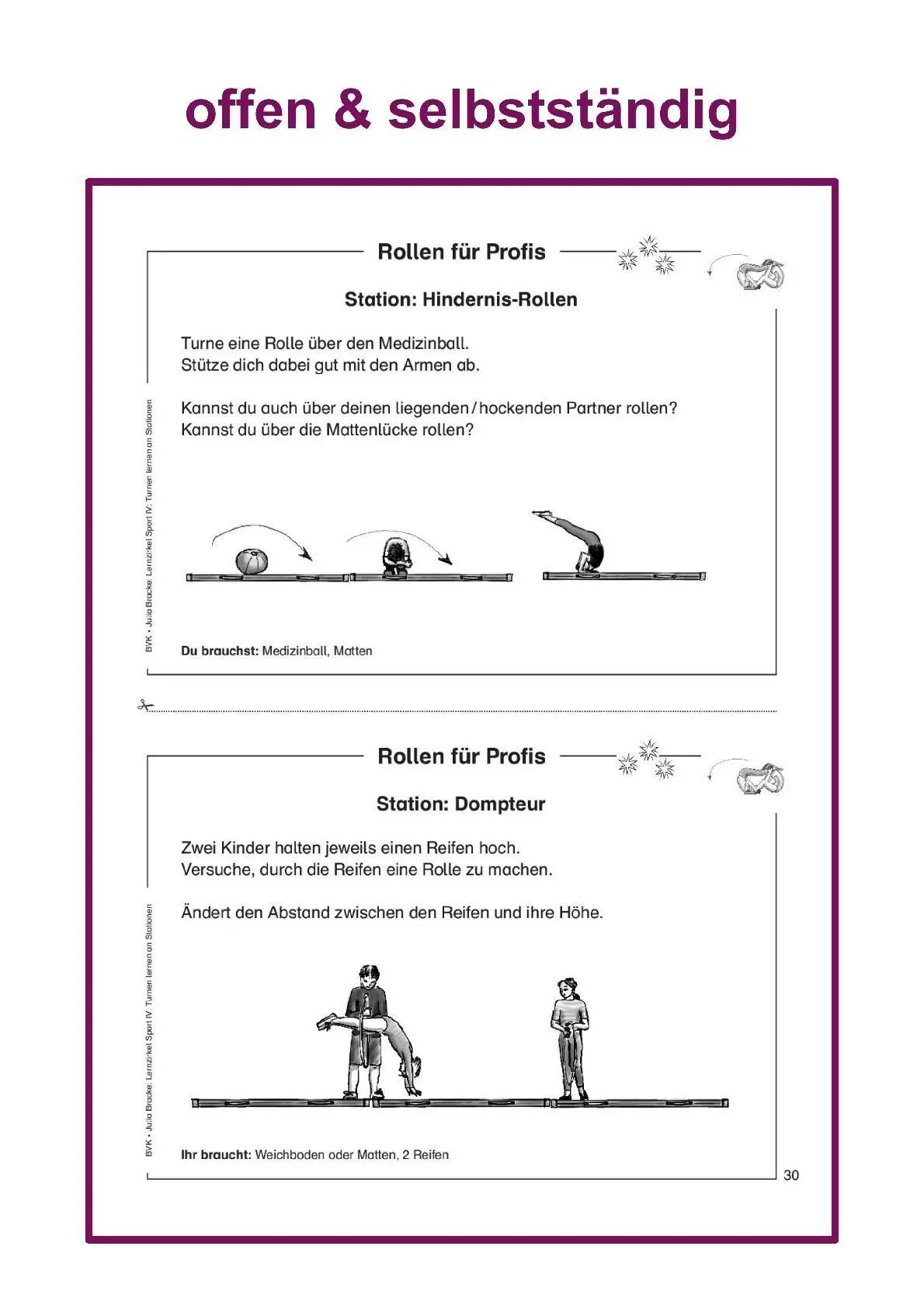 Bild: 9783938458600 | Lernzirkel Sport 04 | Turnen lernen an Stationen - 1. - 4 Klasse