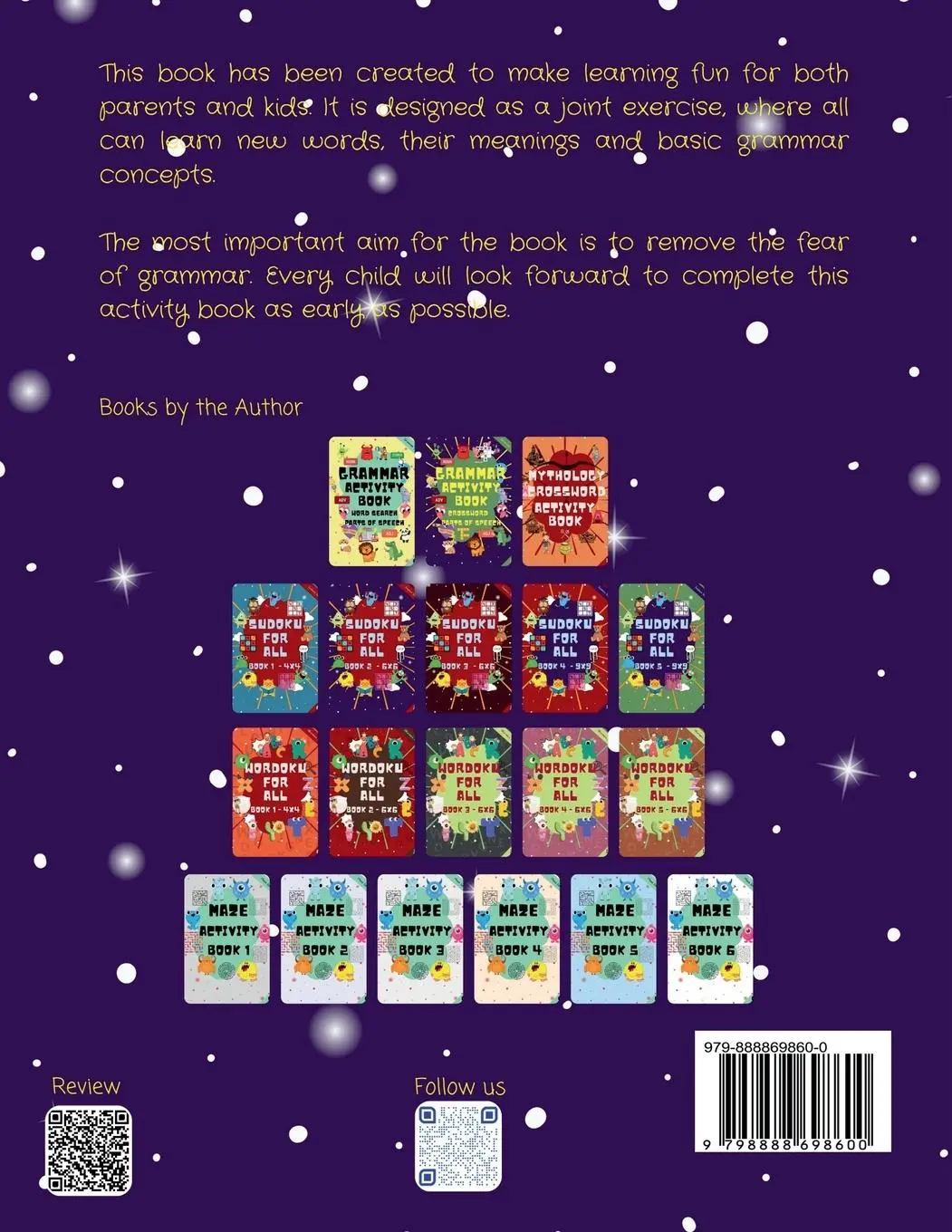 Rückseite: 9798888698600 | English Grammar Activity Book - Parts of Speech - Level 2...