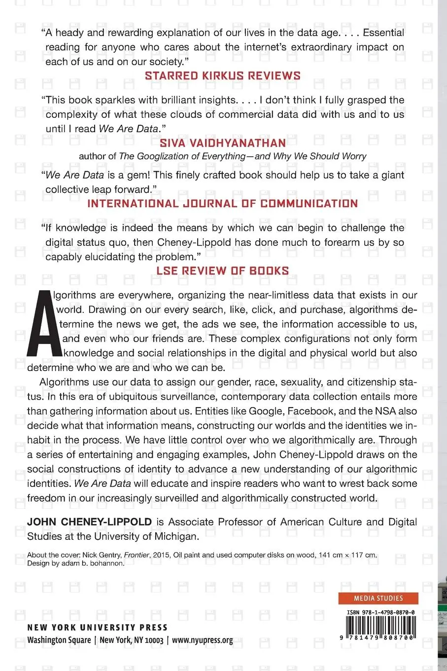 Rückseite: 9781479808700 | We Are Data | Algorithms and the Making of Our Digital Selves | Buch
