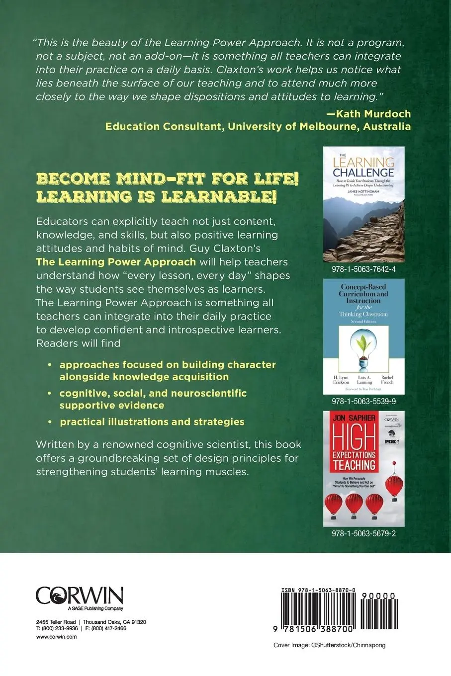 Rückseite: 9781506388700 | The Learning Power Approach | Teaching Learners to Teach Themselves