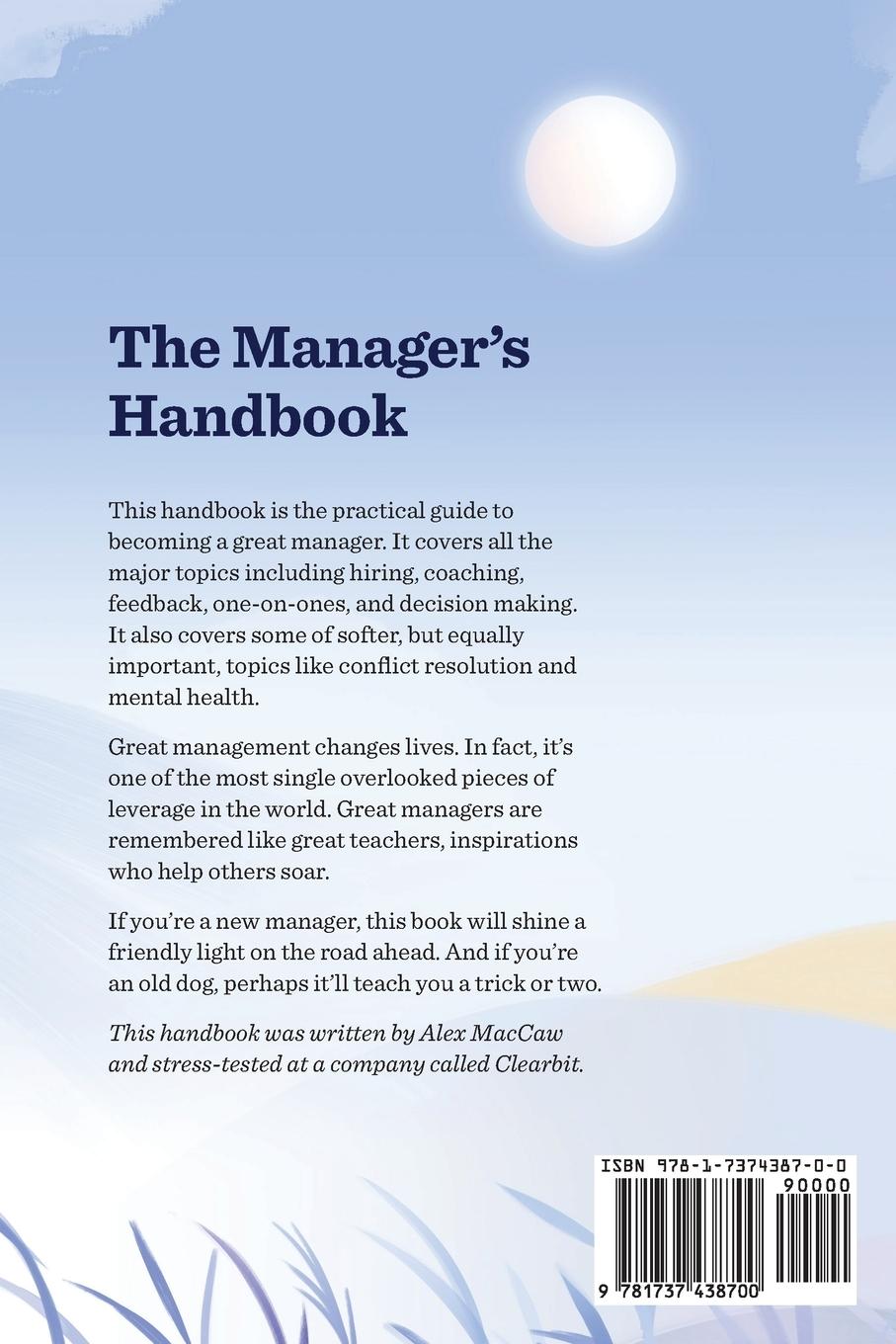 Rückseite: 9781737438700 | The Manager's Handbook | Alex Maccaw | Taschenbuch | Englisch | 2021
