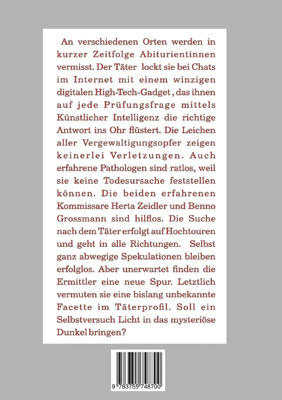 Rückseite: 9783755748700 | Morde an Abiturientinnen | Pit Saylor | Taschenbuch | Paperback | 2022