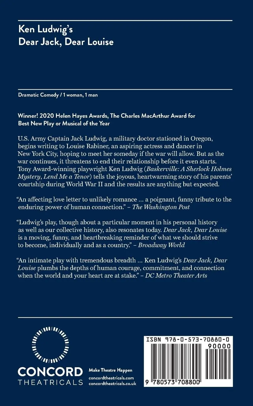 Rückseite: 9780573708800 | Dear Jack, Dear Louise | Ken Ludwig | Taschenbuch | Englisch | 2020