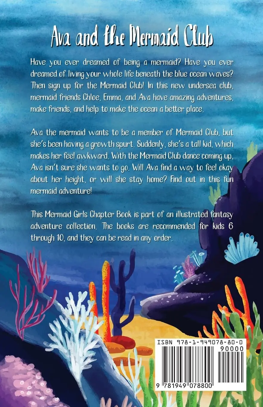 Rückseite: 9781949078800 | Ava and the Mermaid Club | A Mermaid Girls Chapter Book | Luzzader