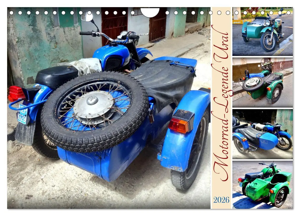 Cover: 9783457368800 | Motorrad-Legende Ural (Wandkalender 2026 DIN A4 quer), CALVENDO...