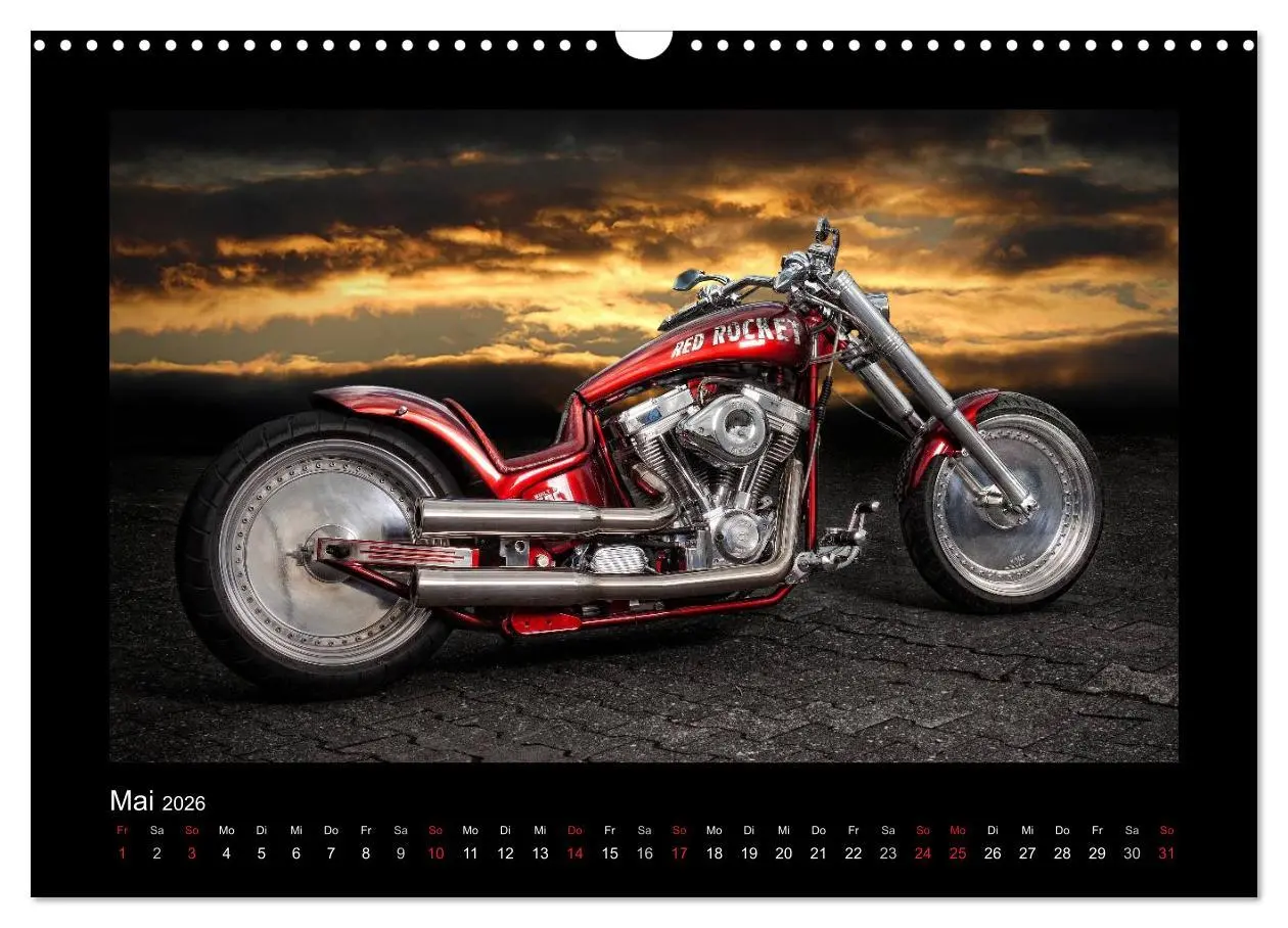 Bild: 9783516218800 | Motorrad-Träume - Chopper und Custombikes (Wandkalender 2026 DIN A3...