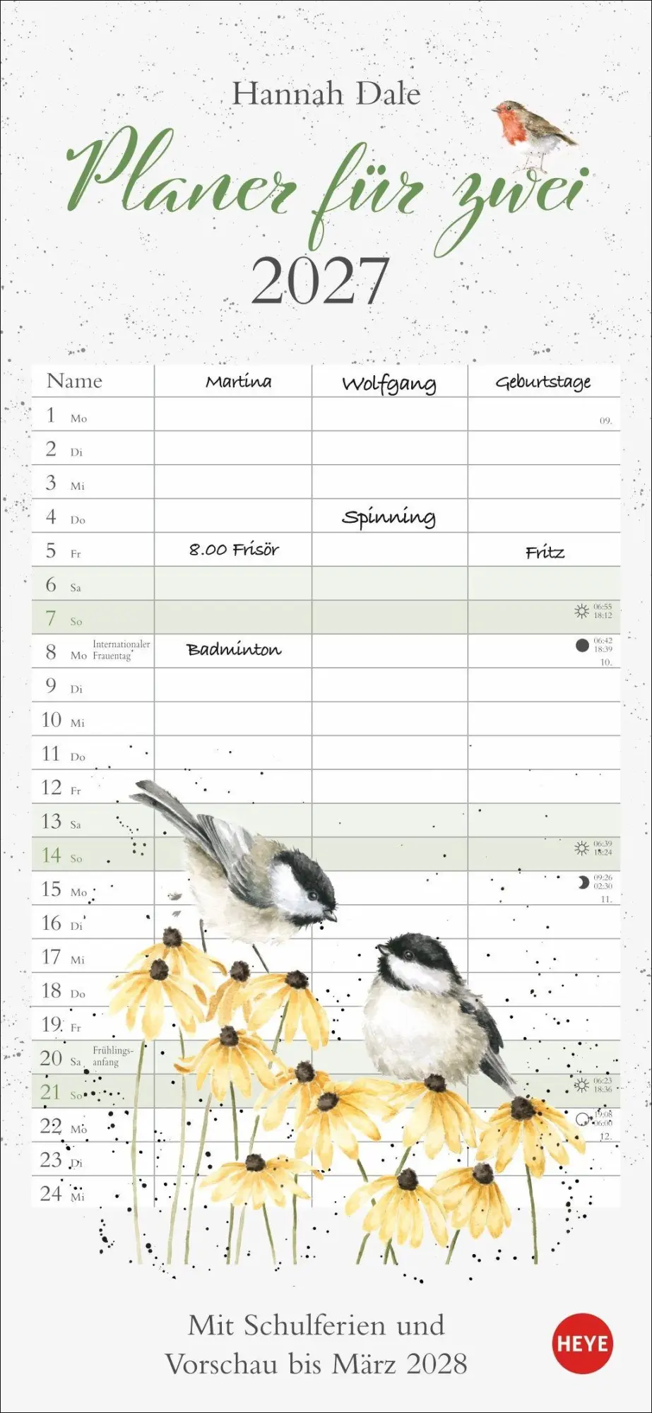 Cover: 9783756418800 | Hannah Dale: Planer für zwei 2027 | Hannah Dale | Kalender | 14 S.