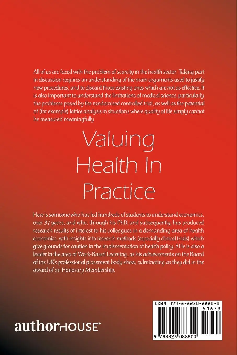 Rückseite: 9798823088800 | Valuing Health In Practice | Priorities, QALYs, and Choice | McCulloch