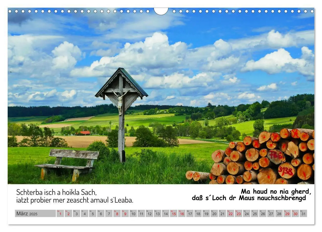 Bild: 9783383868900 | Schwäbische Sprichwörter 1 Wi ma hald so said! (Wandkalender 2025...