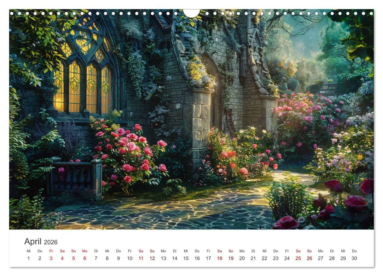 Bild: 9783457428900 | Verwunschene Gärten - Eine Zeitreise (Wandkalender 2026 DIN A3...