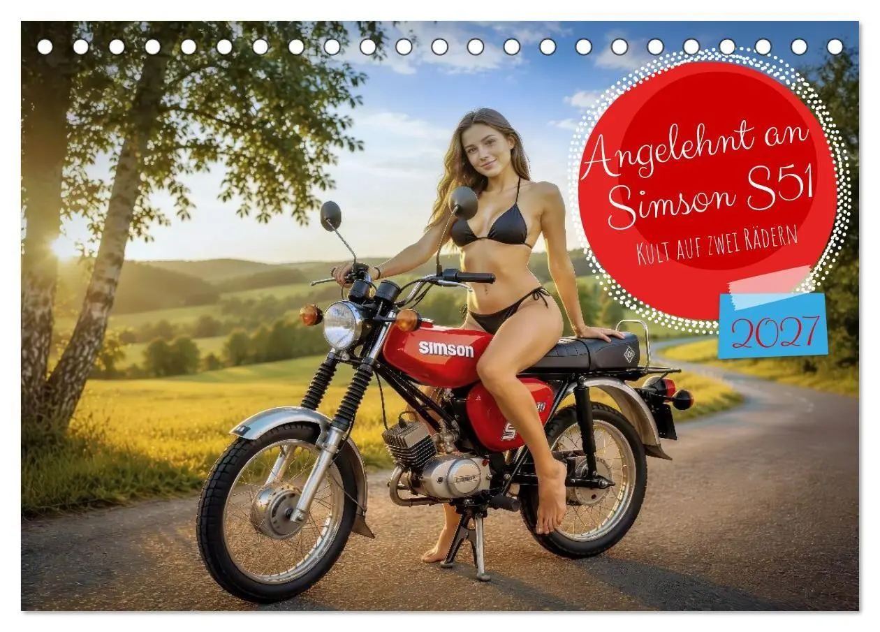 Cover: 9783594288900 | Angelehnt an Simson S51 (Tischkalender 2027 DIN A5 quer), CALVENDO...