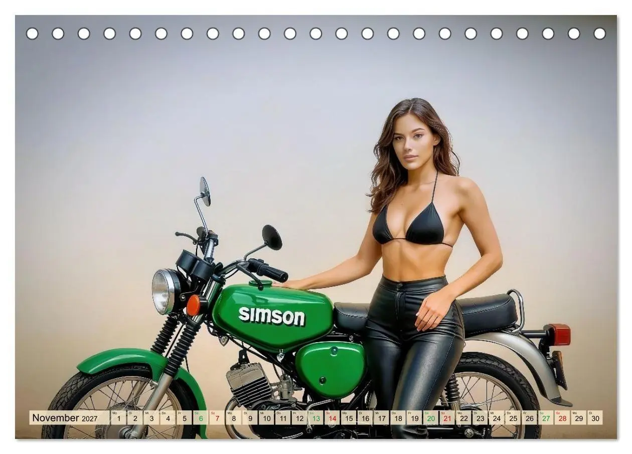 Bild: 9783594288900 | Angelehnt an Simson S51 (Tischkalender 2027 DIN A5 quer), CALVENDO...