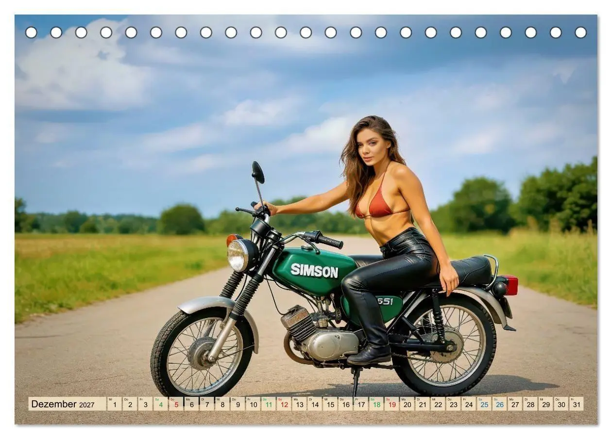 Bild: 9783594288900 | Angelehnt an Simson S51 (Tischkalender 2027 DIN A5 quer), CALVENDO...