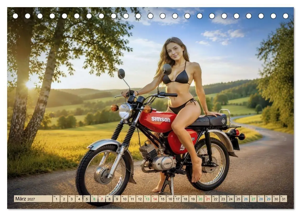 Bild: 9783594288900 | Angelehnt an Simson S51 (Tischkalender 2027 DIN A5 quer), CALVENDO...