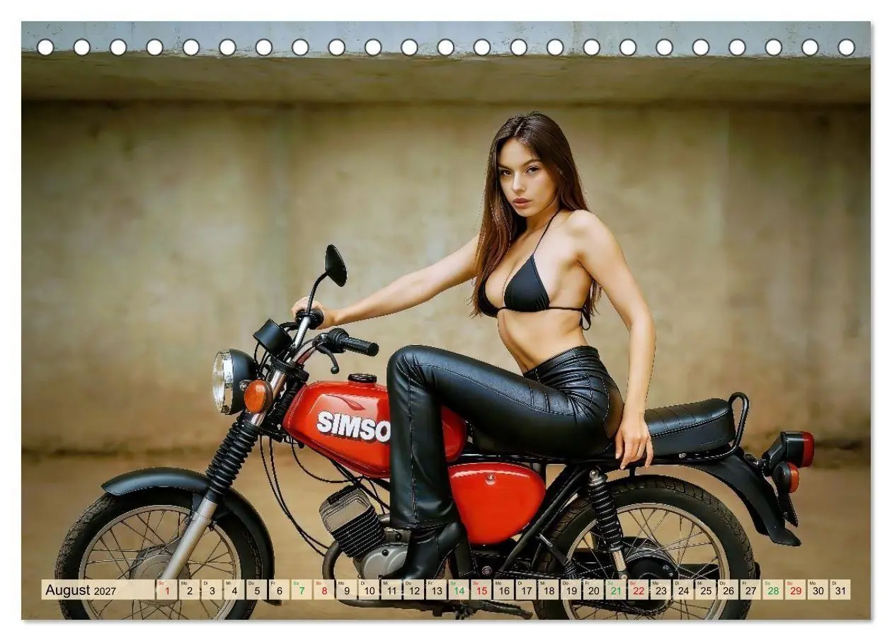 Bild: 9783594288900 | Angelehnt an Simson S51 (Tischkalender 2027 DIN A5 quer), CALVENDO...