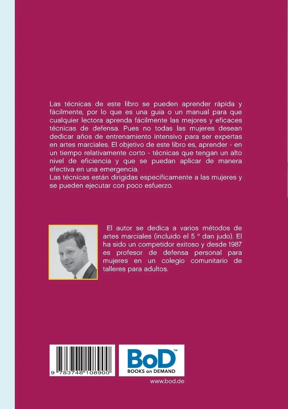 Rückseite: 9783748108900 | Defensa personal y Asertividad para mujeres y niñas | Jens Müller