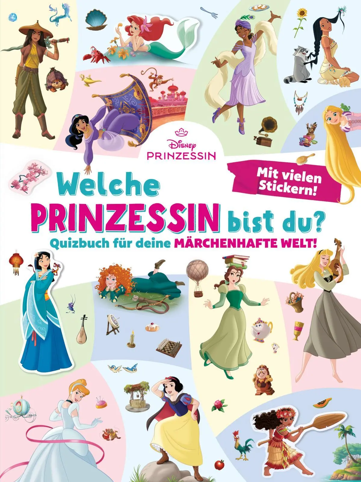 Cover: 9783845128900 | Disney Prinzessin: Welche Prinzessin bist du? | Mit vielen Stickern!