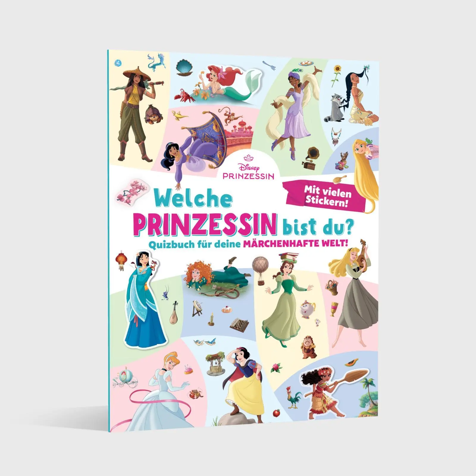 Bild: 9783845128900 | Disney Prinzessin: Welche Prinzessin bist du? | Mit vielen Stickern!