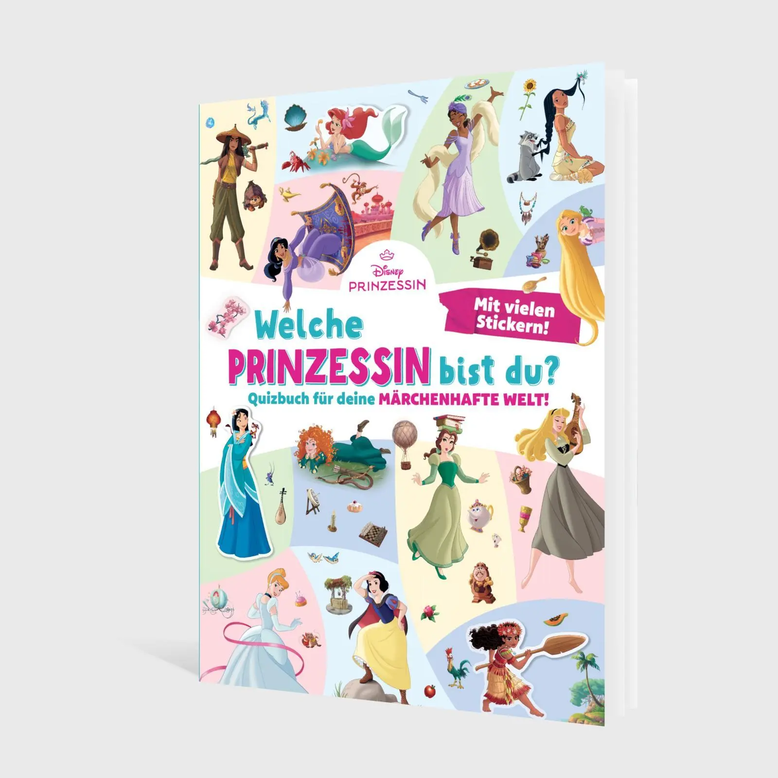 Bild: 9783845128900 | Disney Prinzessin: Welche Prinzessin bist du? | Mit vielen Stickern!