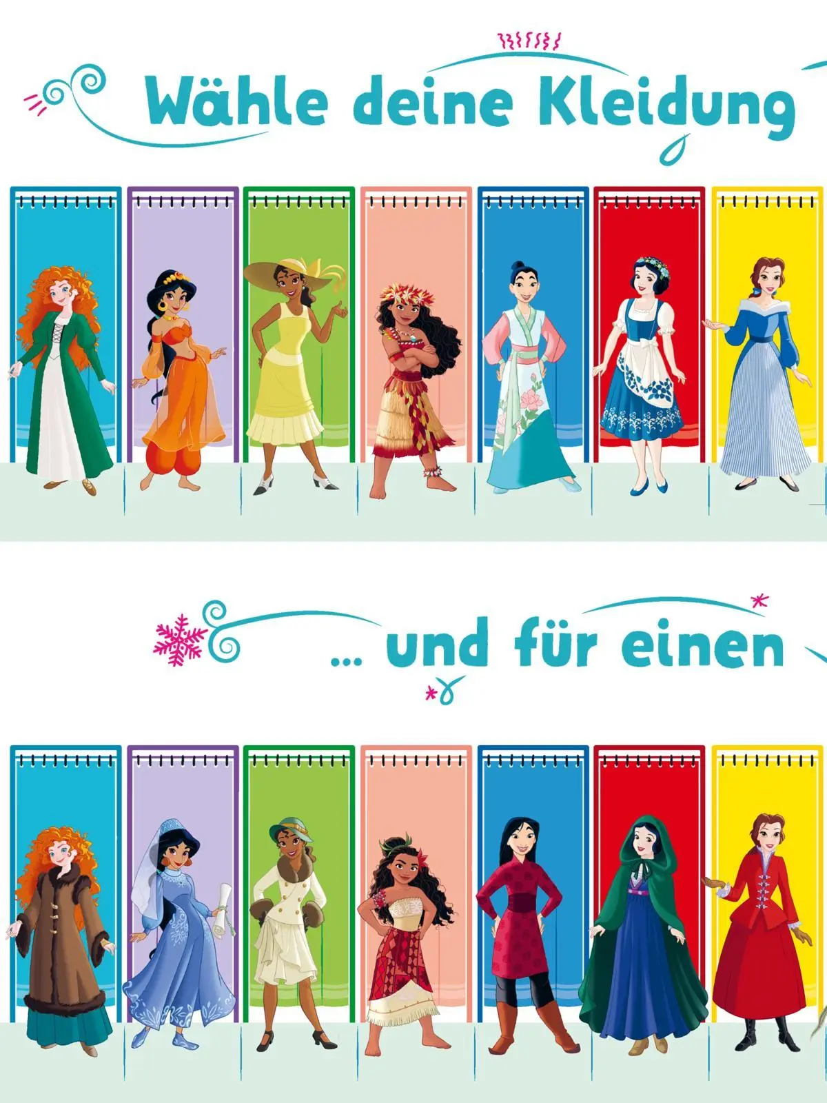 Bild: 9783845128900 | Disney Prinzessin: Welche Prinzessin bist du? | Mit vielen Stickern!
