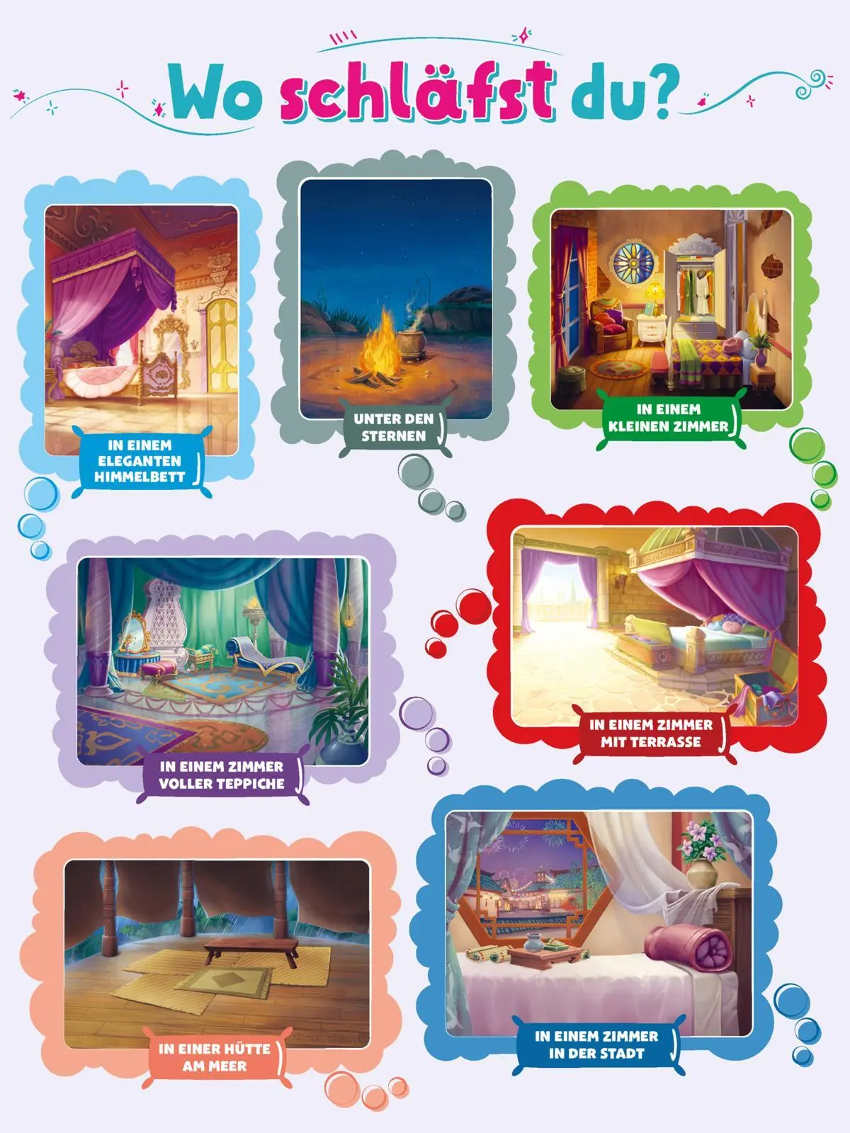 Bild: 9783845128900 | Disney Prinzessin: Welche Prinzessin bist du? | Mit vielen Stickern!
