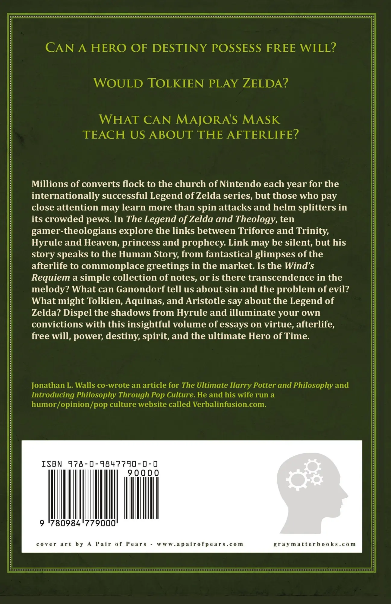 Rückseite: 9780984779000 | The Legend of Zelda and Theology | Jonathan Walls | Taschenbuch | 2011