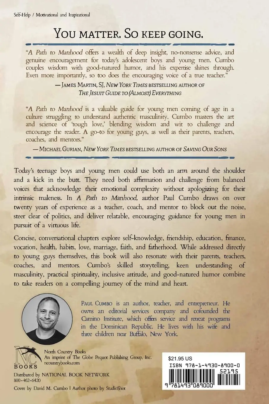 Rückseite: 9781493089000 | A Path to Manhood | Encouragement and Advice for Young Men | Cumbo