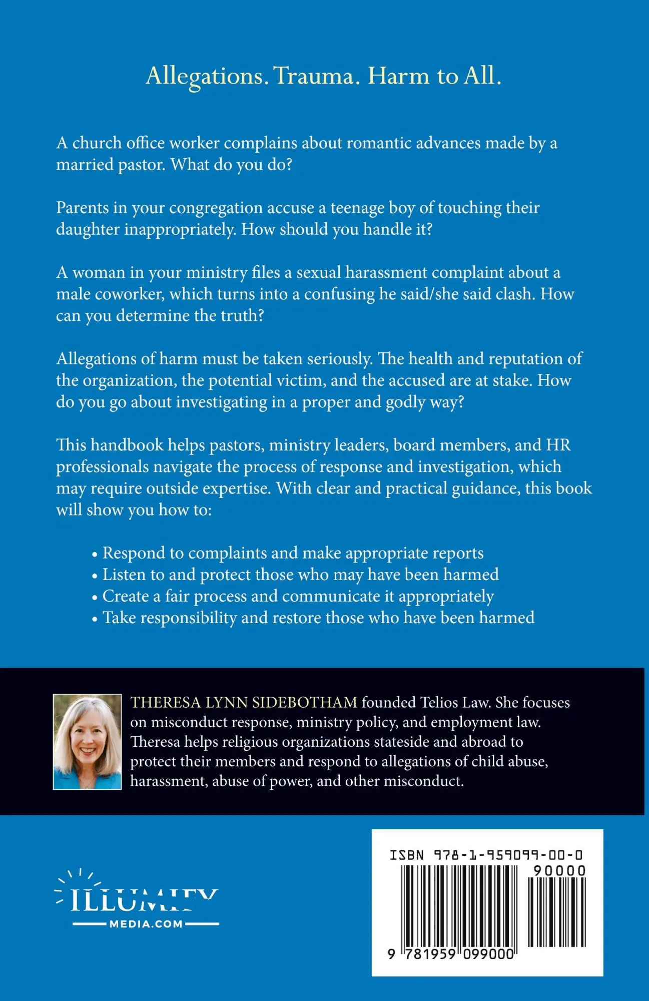 Rückseite: 9781959099000 | Handling Allegations in a Ministry | Theresa Lynn Sidebotham | Buch