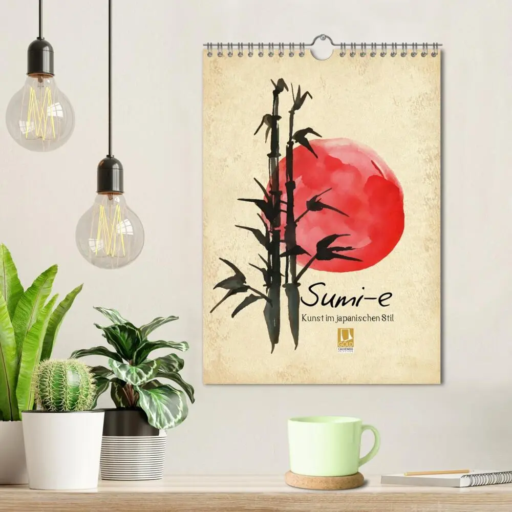 Bild: 9783435919000 | Sumi-e Kunst im japanischen Stil (Wandkalender 2025 DIN A4 hoch),...