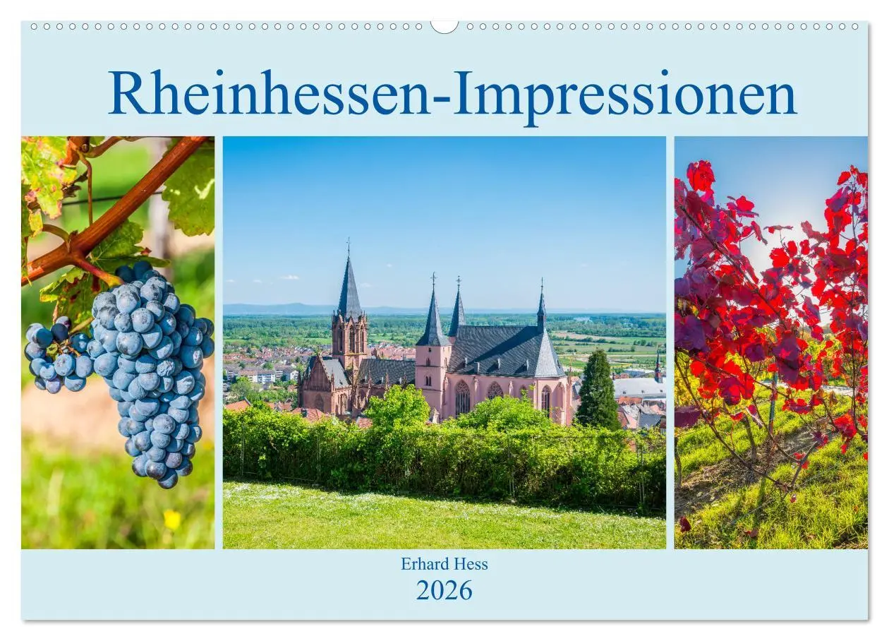 Cover: 9783457869000 | Rheinhessen-Impressionen (Wandkalender 2026 DIN A2 quer), CALVENDO...