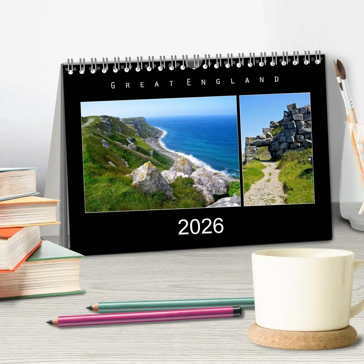Bild: 9783516199000 | Great England 2026 (Tischkalender 2026 DIN A5 quer), CALVENDO...
