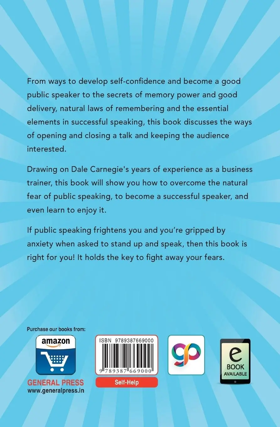 Rückseite: 9789387669000 | How to Develop Self Confidence and Improve Public Speaking | Carnegie