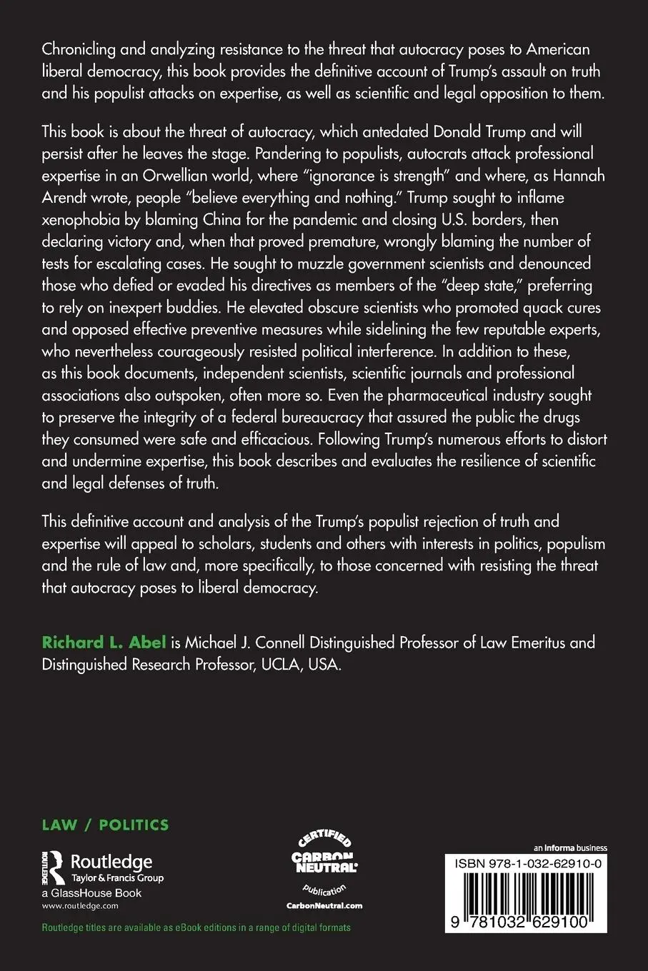 Rückseite: 9781032629100 | How Autocrats Attack Expertise | Resistance to Trump and Trumpism