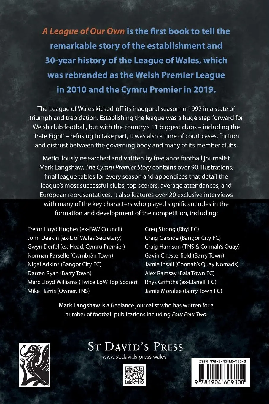 Rückseite: 9781904609100 | A League of Our Own | The Cymru Premier Story 1992-93 to 2022-23