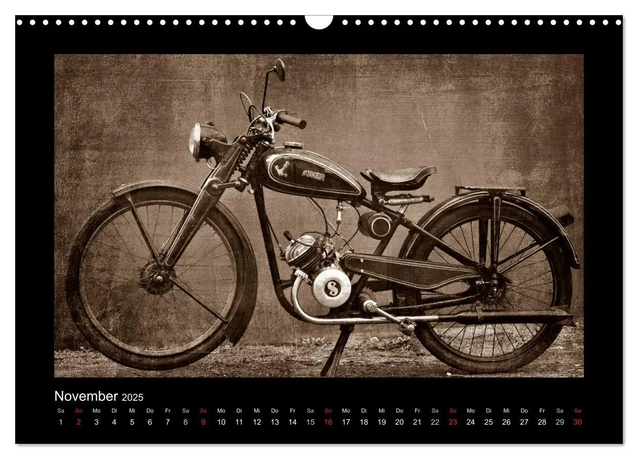 Bild: 9783435839100 | Motorrad Oldtimer (Wandkalender 2025 DIN A3 quer), CALVENDO...
