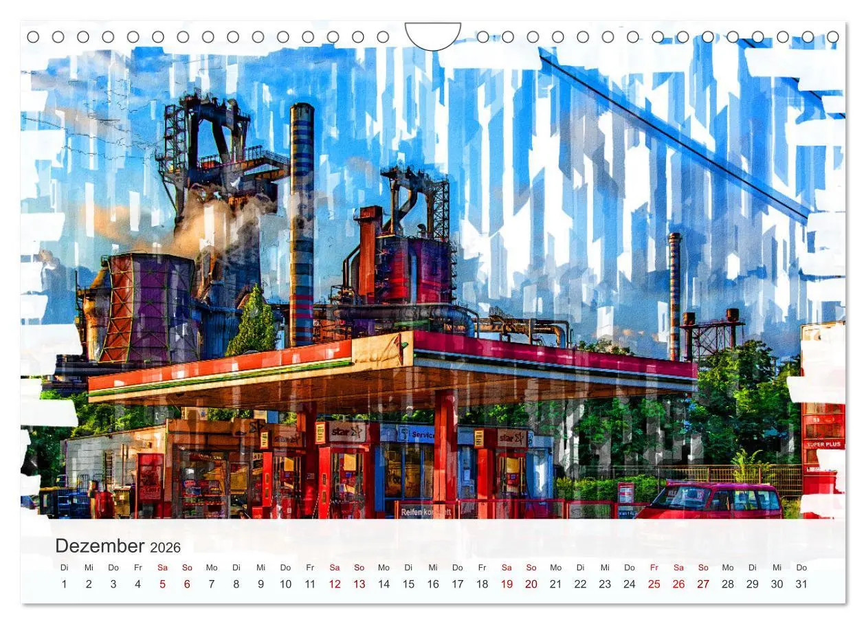 Bild: 9783457309100 | Ruhrpott Art (Wandkalender 2026 DIN A4 quer), CALVENDO Monatskalender
