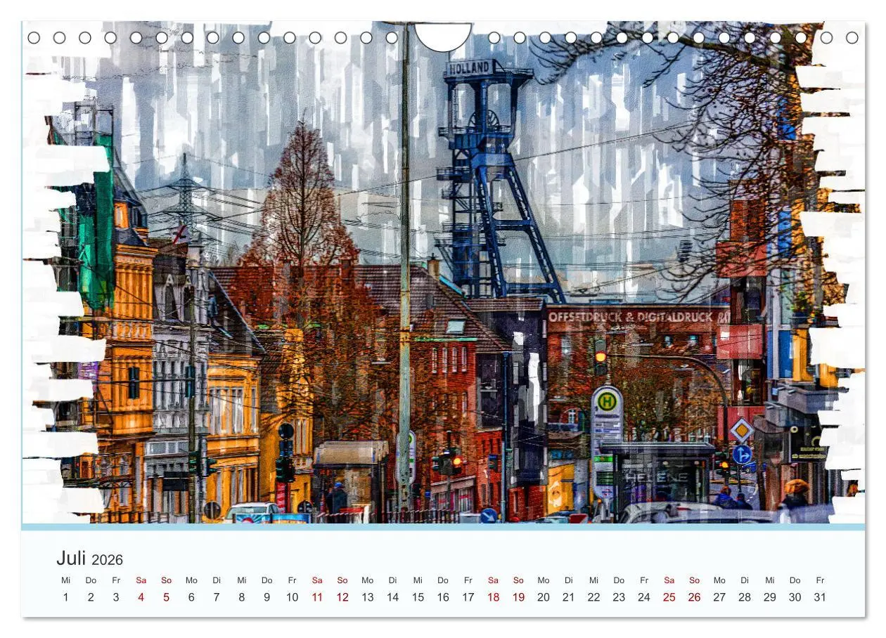 Bild: 9783457309100 | Ruhrpott Art (Wandkalender 2026 DIN A4 quer), CALVENDO Monatskalender