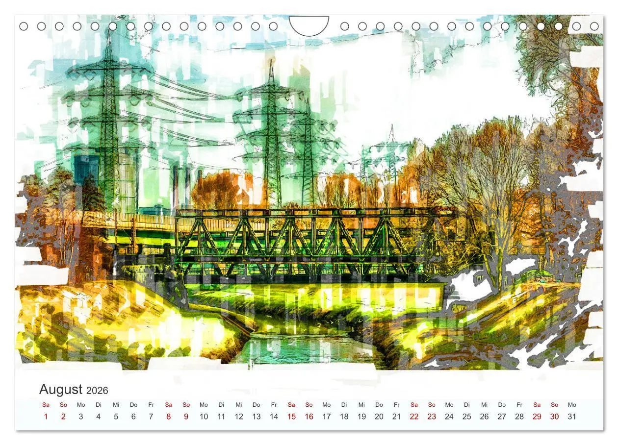 Bild: 9783457309100 | Ruhrpott Art (Wandkalender 2026 DIN A4 quer), CALVENDO Monatskalender