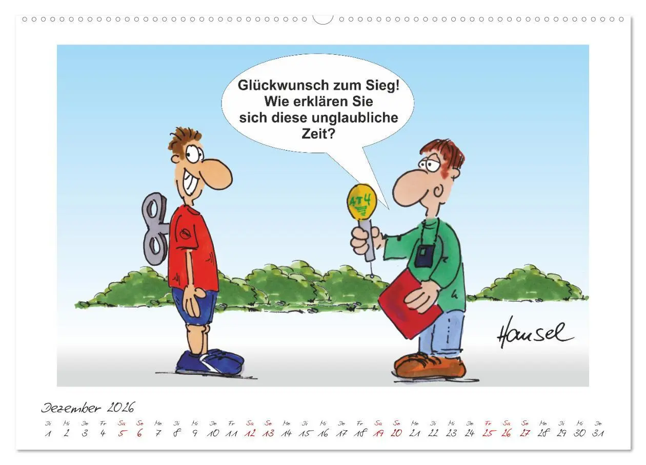 Bild: 9783457549100 | HANSELs kleiner Laufkalender (Wandkalender 2026 DIN A2 quer),...