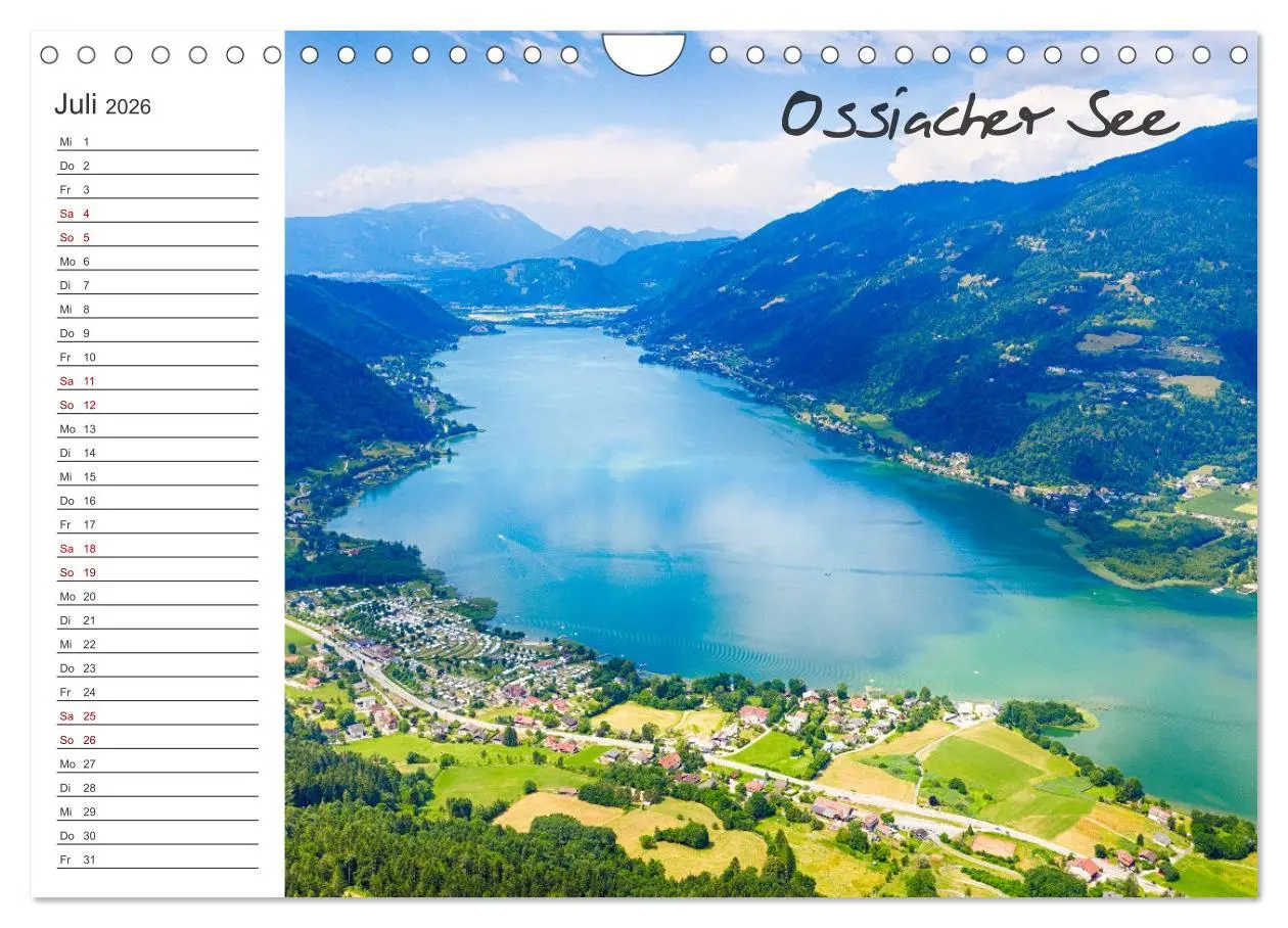 Bild: 9783457619100 | Wunderschönes Kärnten. Landschaft und Seen. (Wandkalender 2026 DIN...