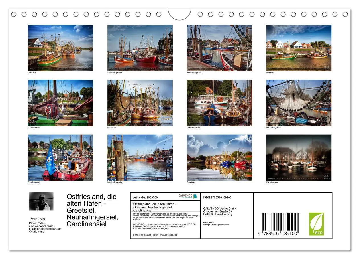 Bild: 9783516189100 | Ostfriesland, die alten Häfen - Greetsiel, Neuharlingersiel,...