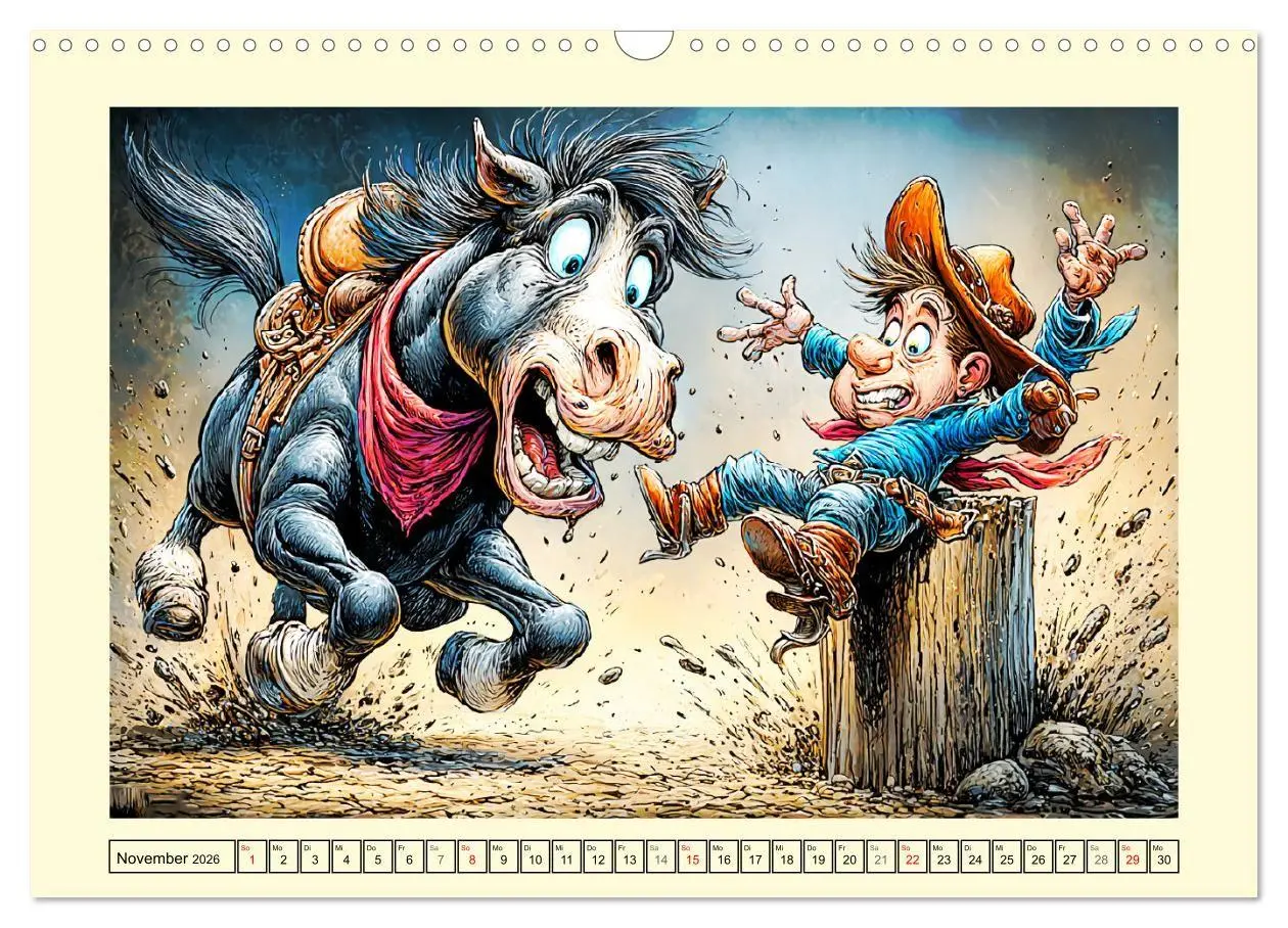 Bild: 9783516709100 | Wiehern garantiert. Der verrückte Pferde-Cartoon-Spaß (Wandkalender...