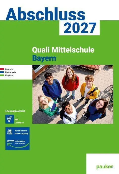 Cover: 9783889979100 | pauker. Lösungen - Quali 9 Mittelschule Bayern 2027 | Verlag | Buch