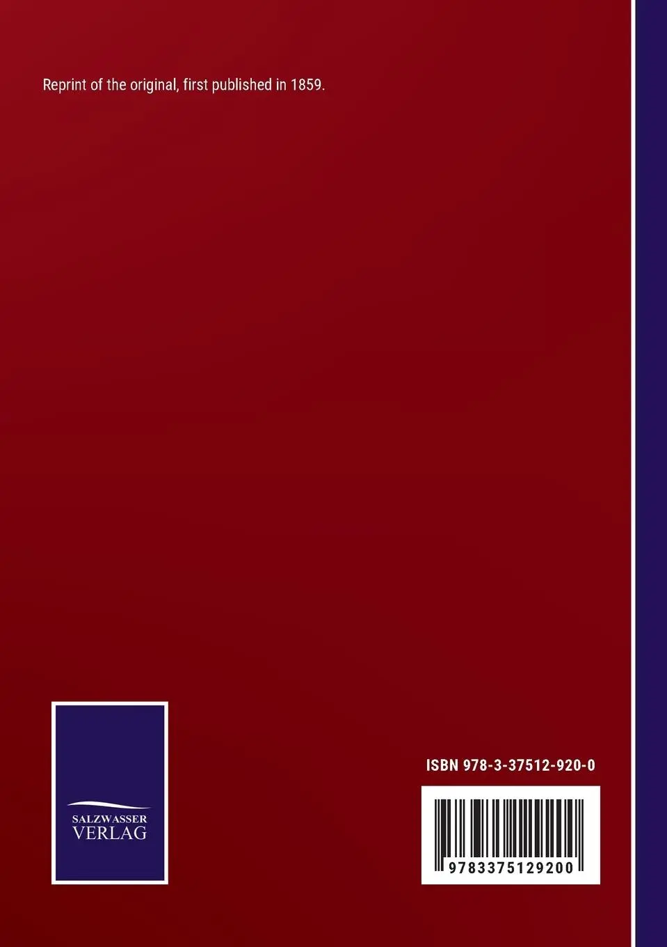 Rückseite: 9783375129200 | The Land and the Book | Vol. I | W. M. Thomson | Taschenbuch | 2022
