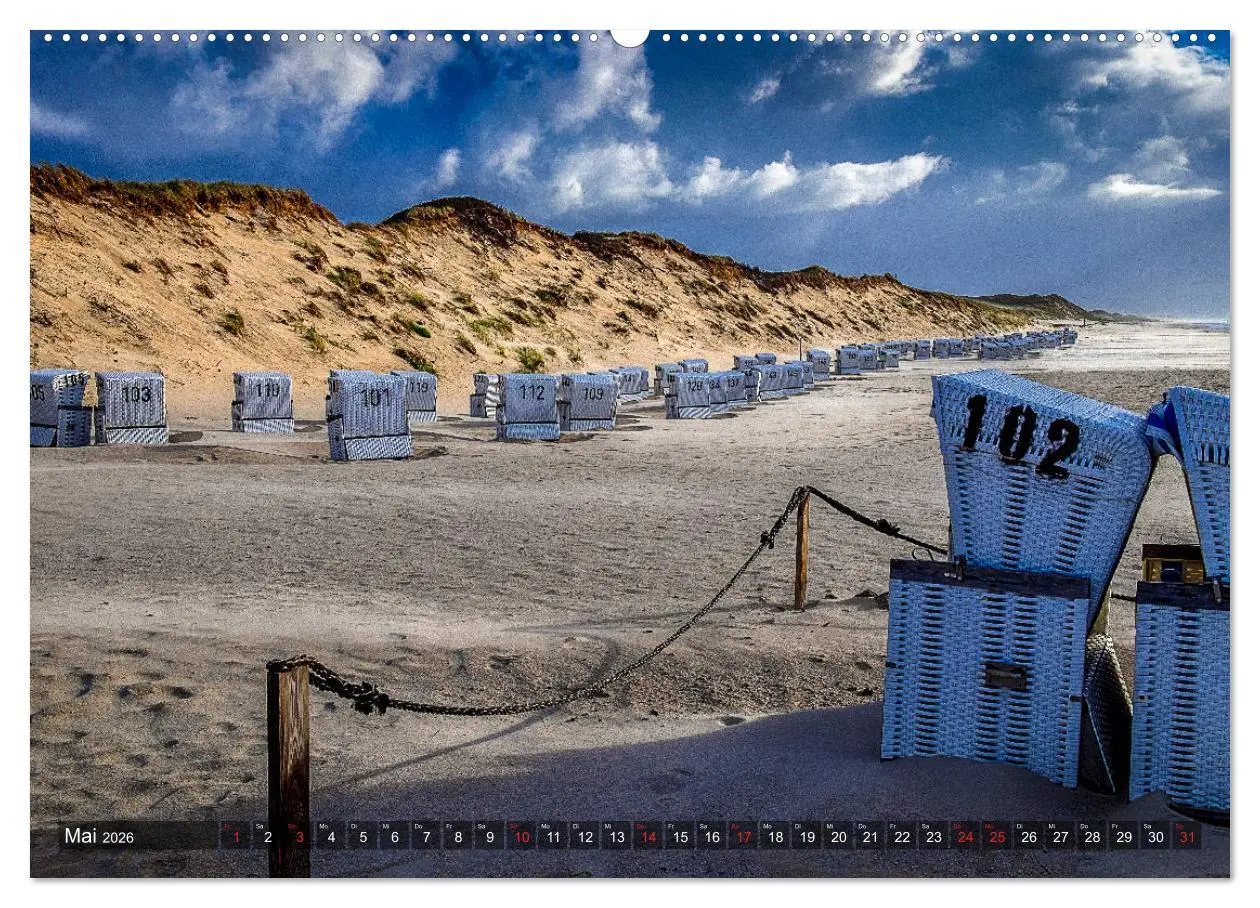 Bild: 9783457919200 | Sylt - Farbige Momente (Wandkalender 2026 DIN A2 quer), CALVENDO...