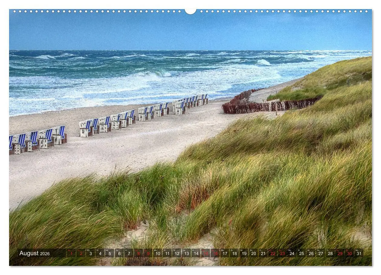Bild: 9783457919200 | Sylt - Farbige Momente (Wandkalender 2026 DIN A2 quer), CALVENDO...