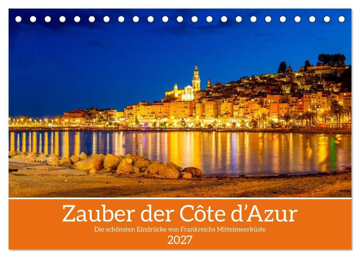 Cover: 9783516869200 | Zauber der Côte d'Azur (Tischkalender 2027 DIN A5 quer), CALVENDO...