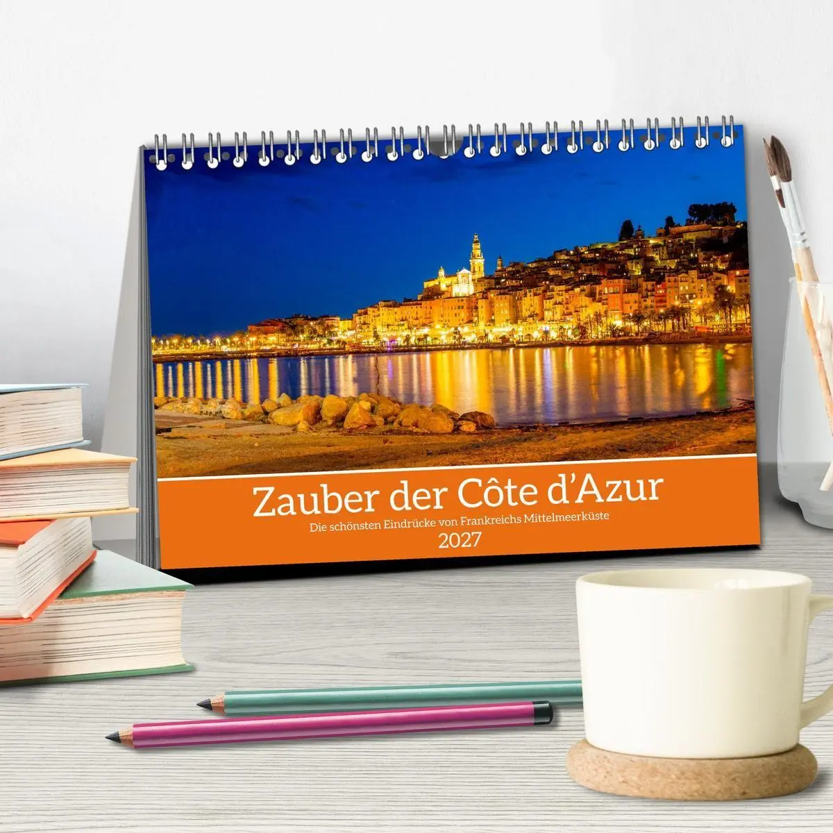 Bild: 9783516869200 | Zauber der Côte d'Azur (Tischkalender 2027 DIN A5 quer), CALVENDO...