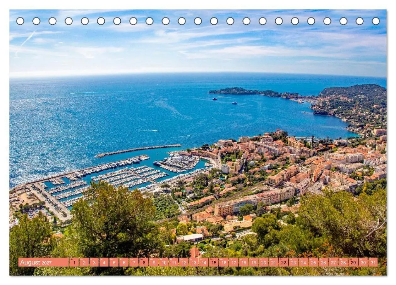 Bild: 9783516869200 | Zauber der Côte d'Azur (Tischkalender 2027 DIN A5 quer), CALVENDO...